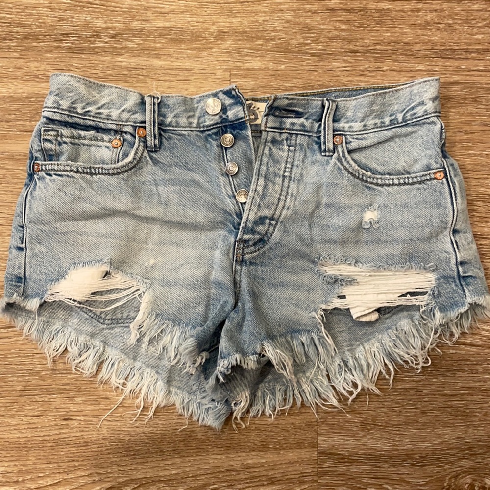 Free People Jean Shorts